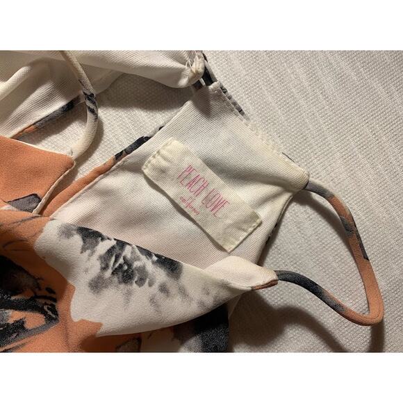 Peach Love Floral Jumpsuit Size Small - Picture 2 of 6